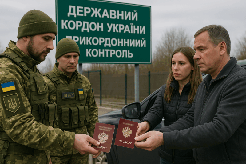 Сложности въезда для россиян на Украину