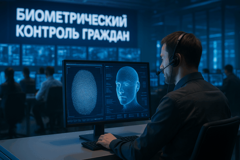 Сбор биометрии на российской границе