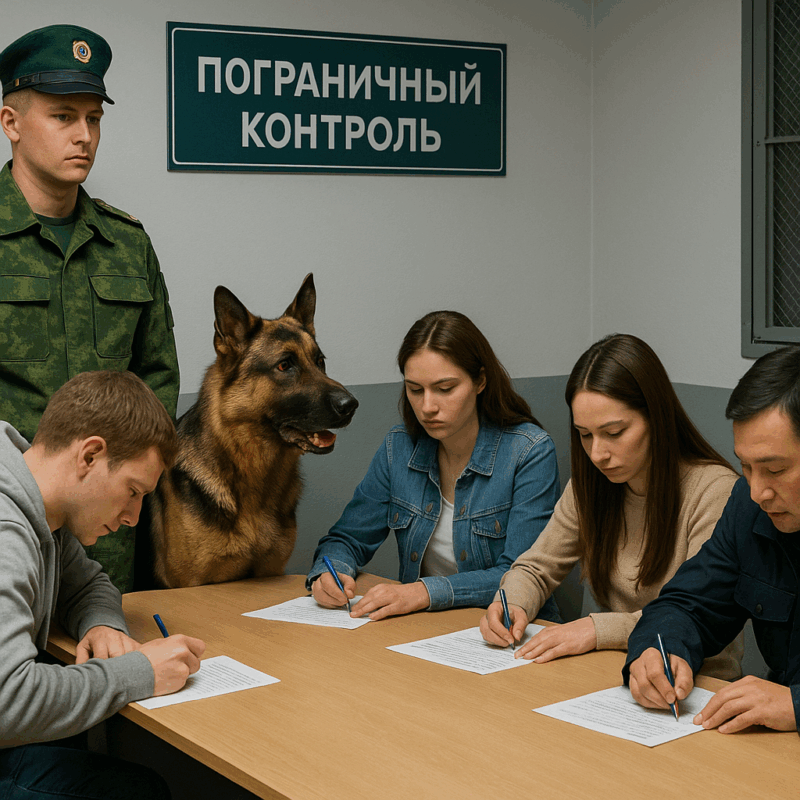 Анкета на российской границе